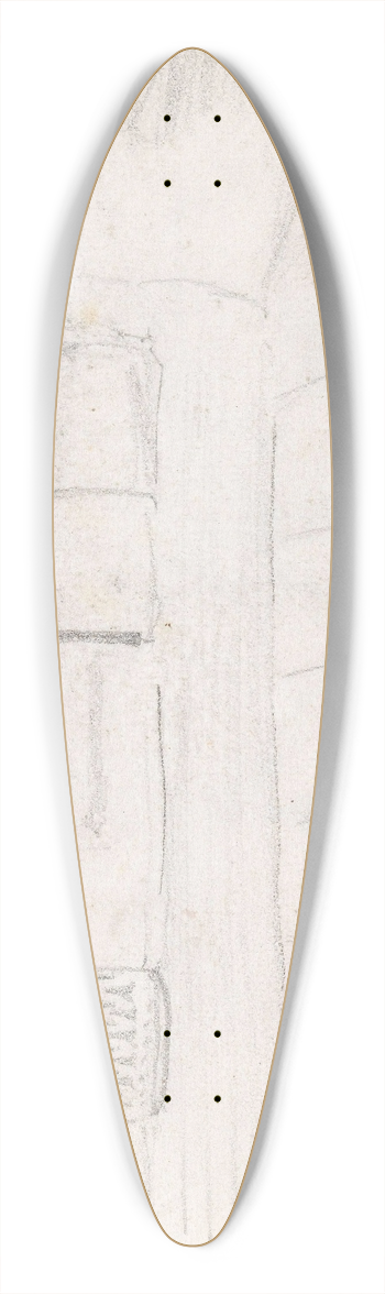 Adolph Tidemand - Interir 39.3 inch art pintail longboard deck