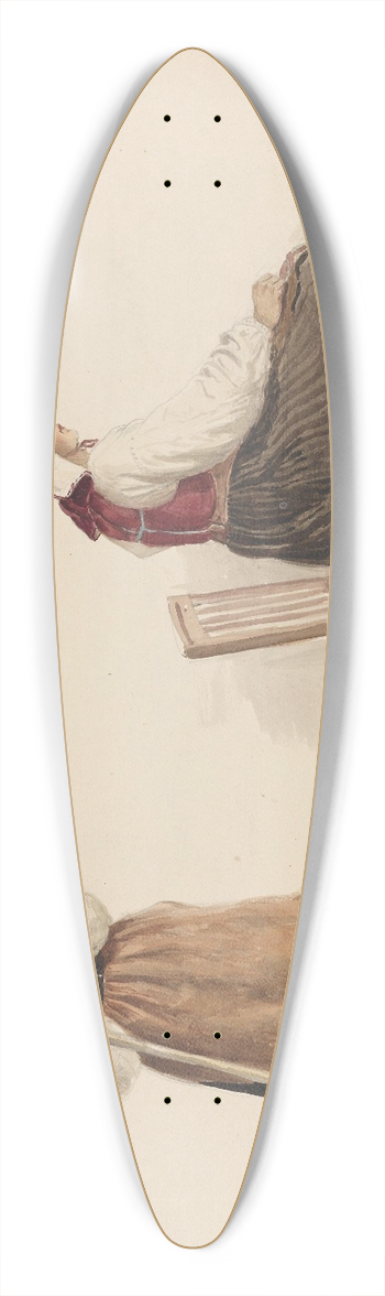 Adolph Tidemand - Kari Andersdatter, Dalarne 39.3 inch art pintail longboard deck