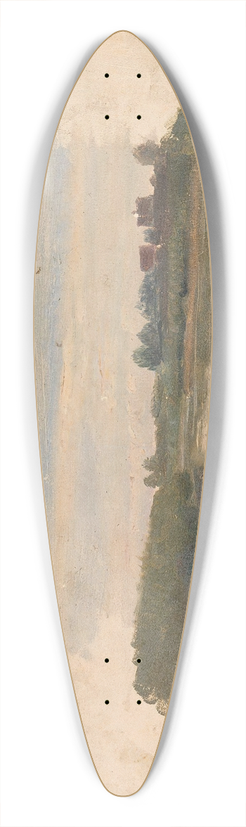 Adolph Tidemand - Landscape Study 39.3 inch art pintail longboard deck