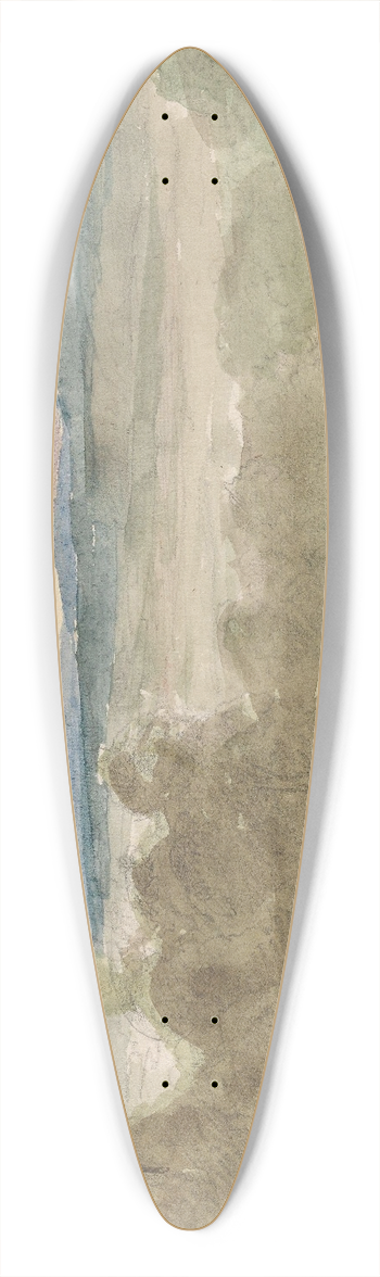 Adolph Tidemand - Landskap 39.3 inch art pintail longboard deck