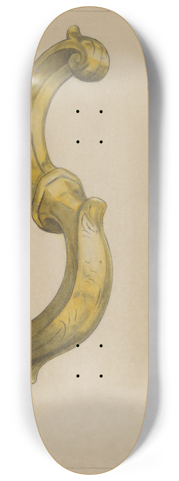 Janet Riza - Door Knocker 8.25 inch art skate deck