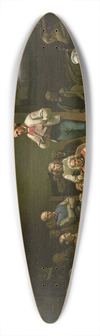 Adolph Tidemand - Low Church Devotion 39.3 inch art pintail longboard deck