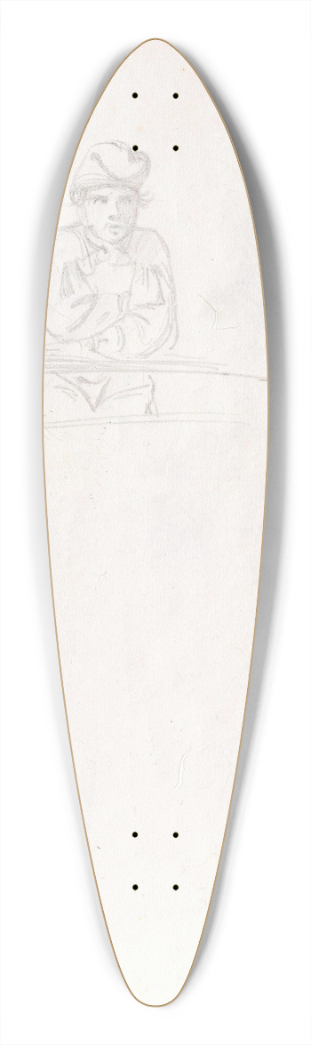 Adolph Tidemand - Mannsfigur 39.3 inch art pintail longboard deck