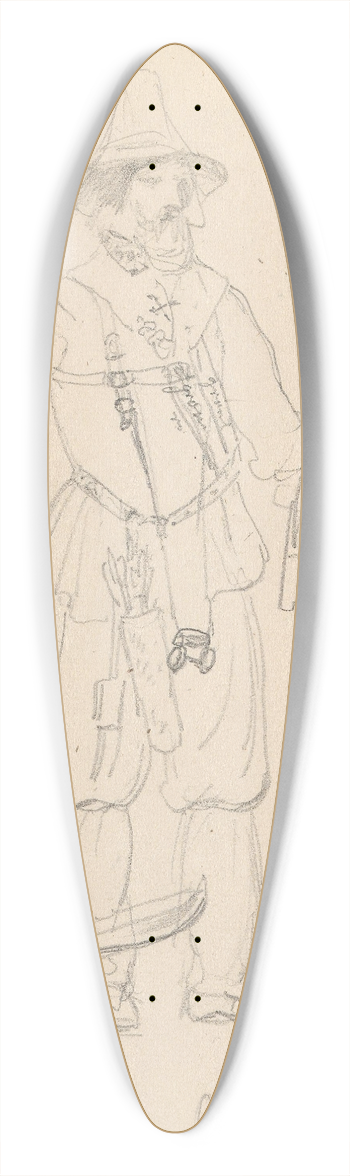 Adolph Tidemand - Morakarl, Orns 39.3 inch art pintail longboard deck