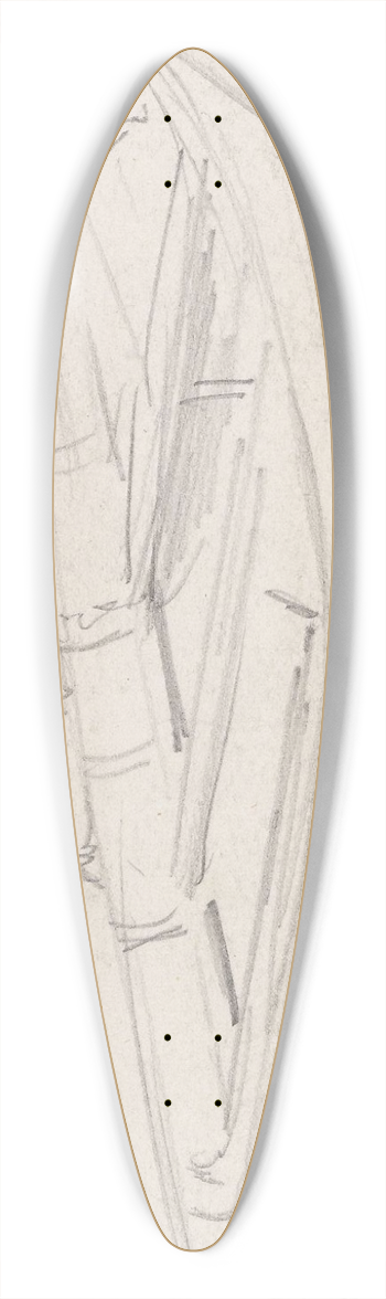 Adolph Tidemand - Robt 39.3 inch art pintail longboard deck