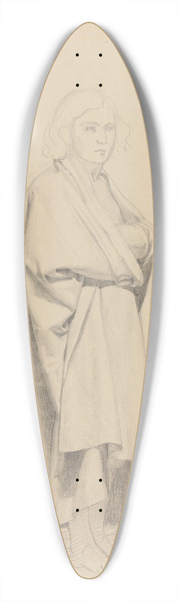 Adolph Tidemand - Stende ung mann, draperistudie 39.3 inch art pintail longboard deck