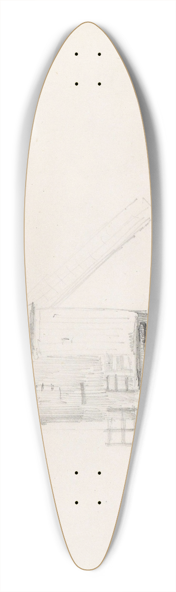 Adolph Tidemand - Vindmlle, Antwerpen 39.3 inch art pintail longboard deck