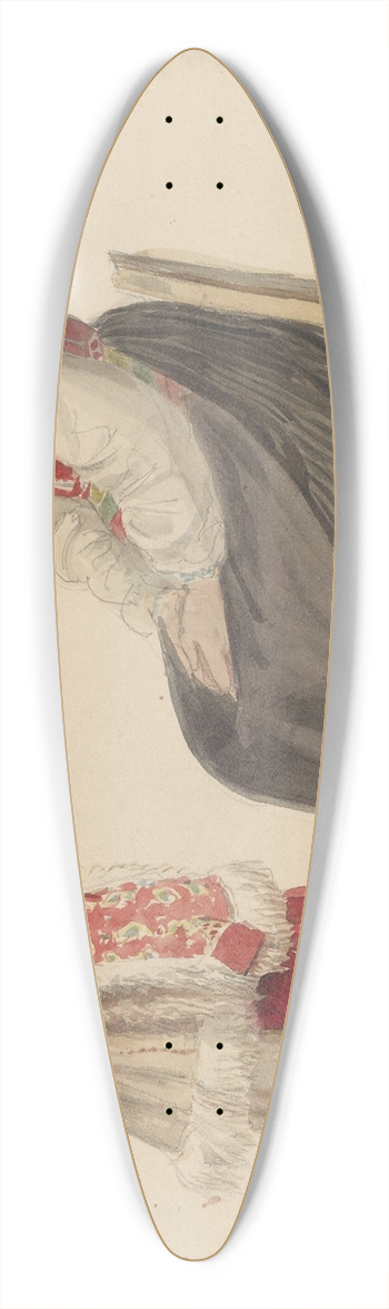 Adolph Tidemand - Vinterdrakt, Mora 39.3 inch art pintail longboard deck