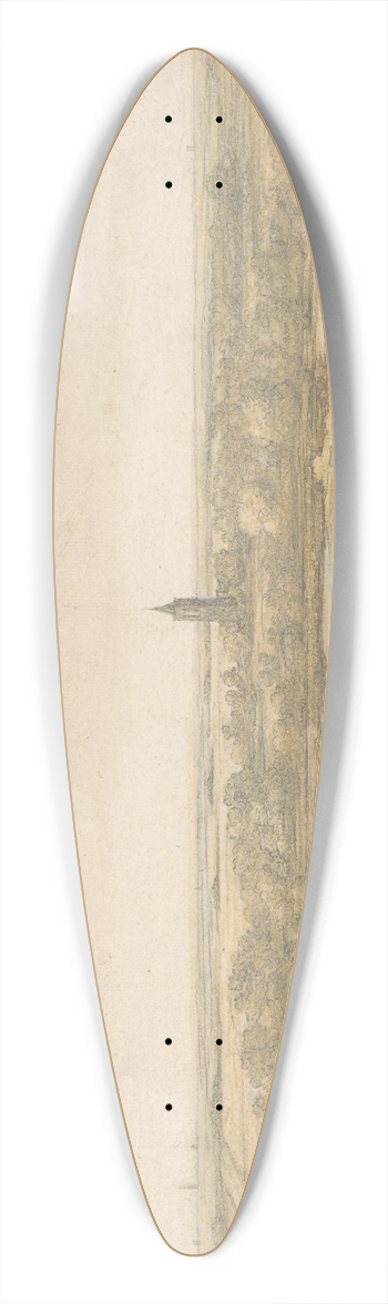 Aelbert Cuyp - Landscape 39.3 inch art pintail longboard deck