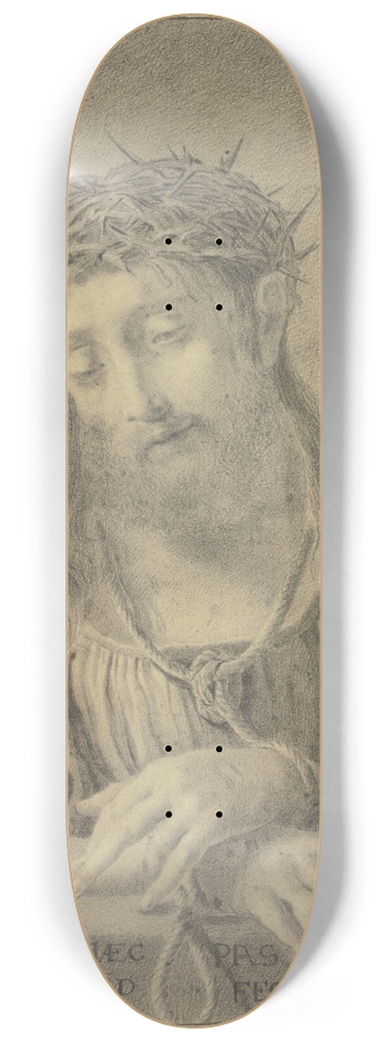 Jan Frederik Schierecke - Ecce Homo, Brustbild, Ego pro te pro me 8.25 inch art skate deck