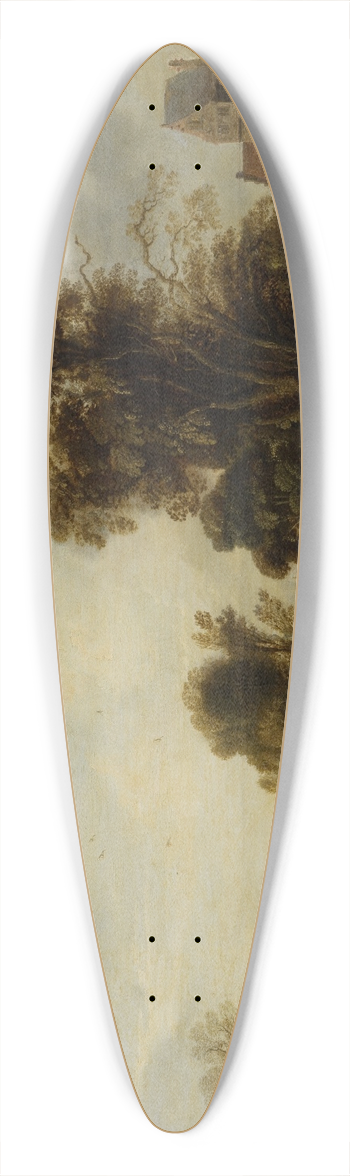 Aert van der Neer - Village Pond 39.3 inch art pintail longboard deck