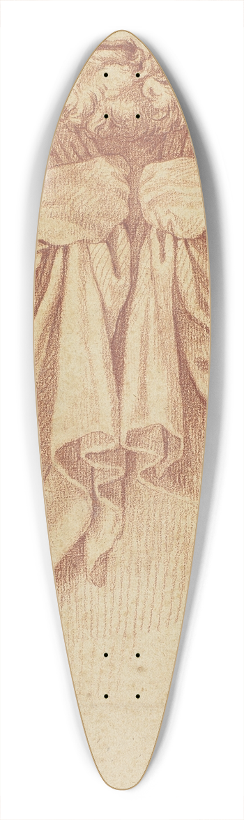 After Annibale Carracci - Term 39.3 inch art pintail longboard deck