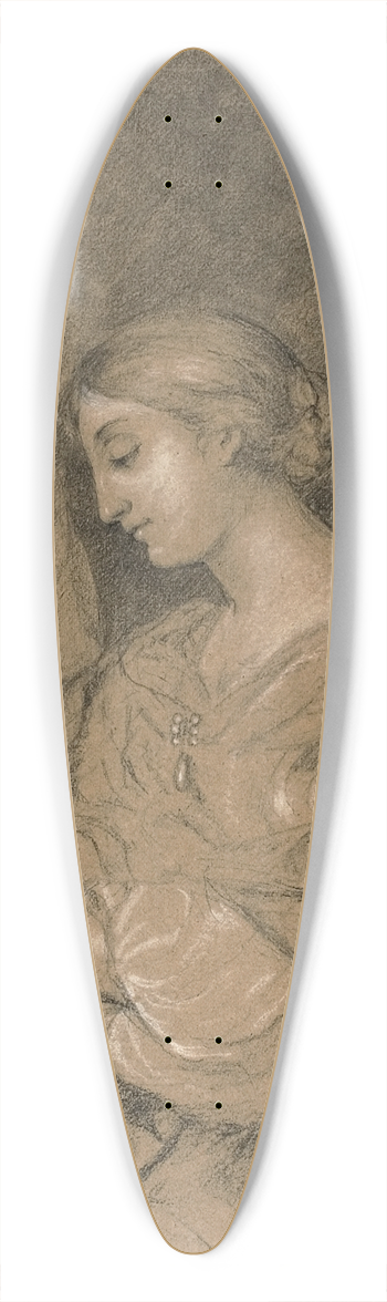 After Carlo Dolci - Saint Cecilia 39.3 inch art pintail longboard deck