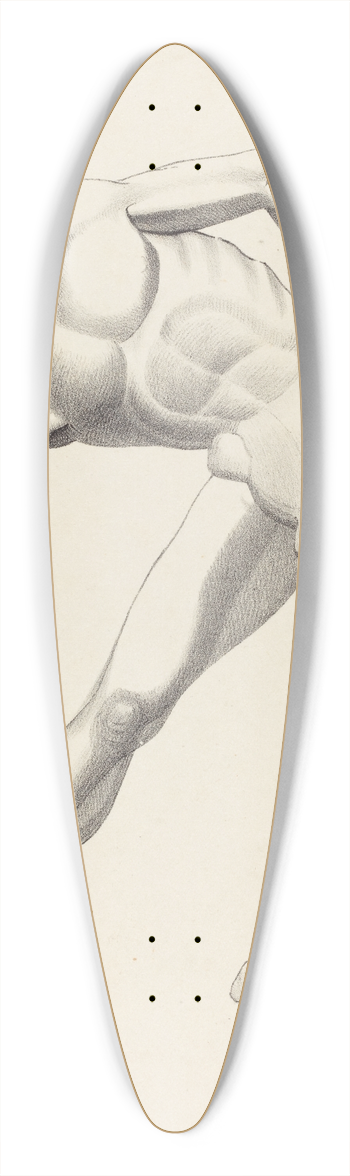 After John Flaxman - Tydaeus 39.3 inch art pintail longboard deck