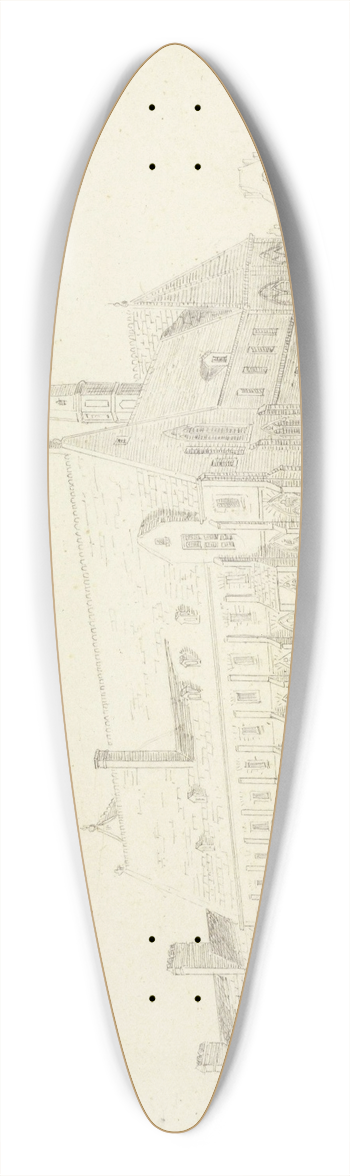 Aglas Bouvenne - Couvent des Bonshommes 39.3 inch art pintail longboard deck