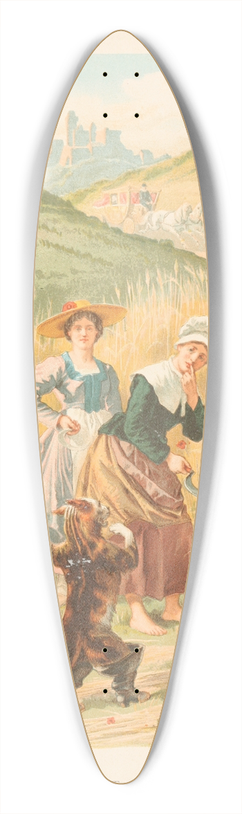 A. Guillon - Le chat botte 39.3 inch art pintail longboard deck