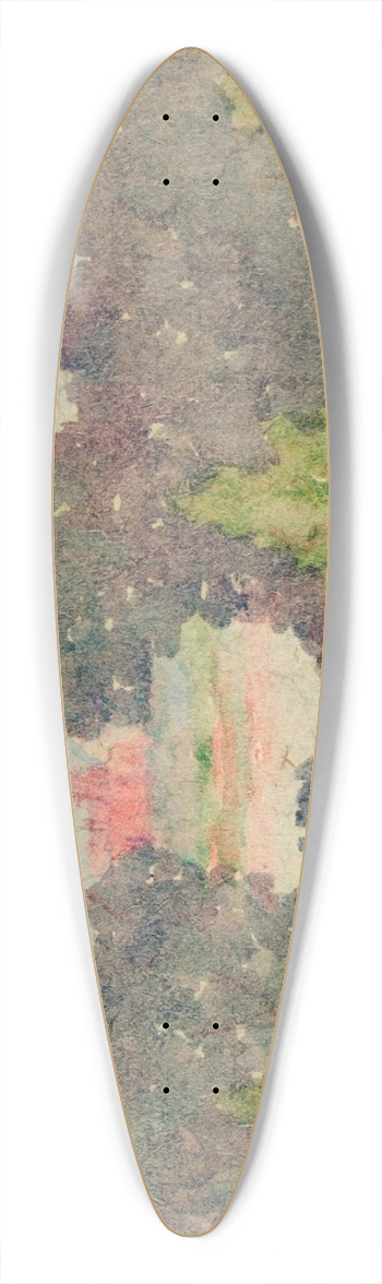 A. H. O. Rolle - Untitled 39.3 inch art pintail longboard deck