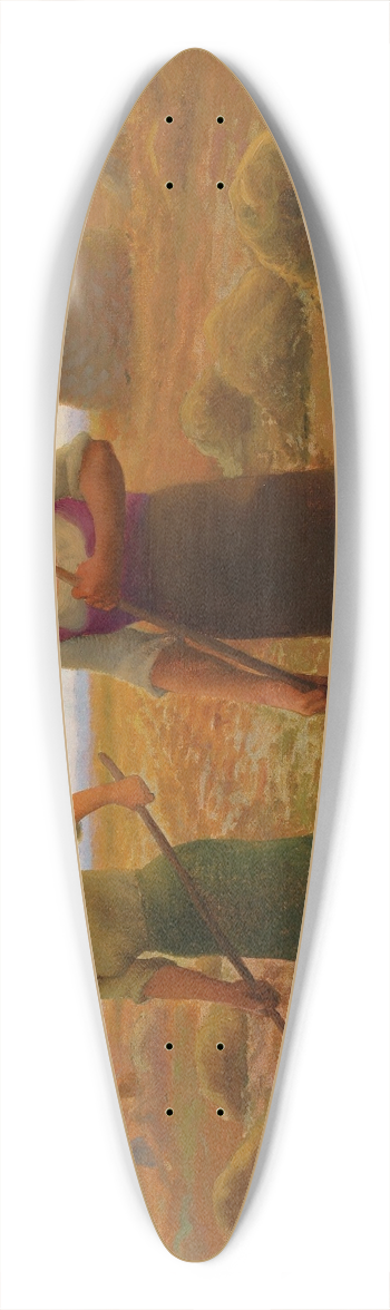 Aim Perret - Erntehelferinnen 39.3 inch art pintail longboard deck
