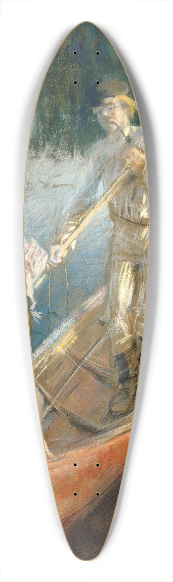 Akseli Gallen-Kallela - Midsummer Night 39.3 inch art pintail longboard deck