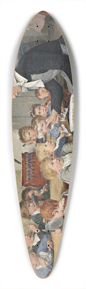 Albert Anker - Die Kinderkrippe I 39.3 inch art pintail longboard deck