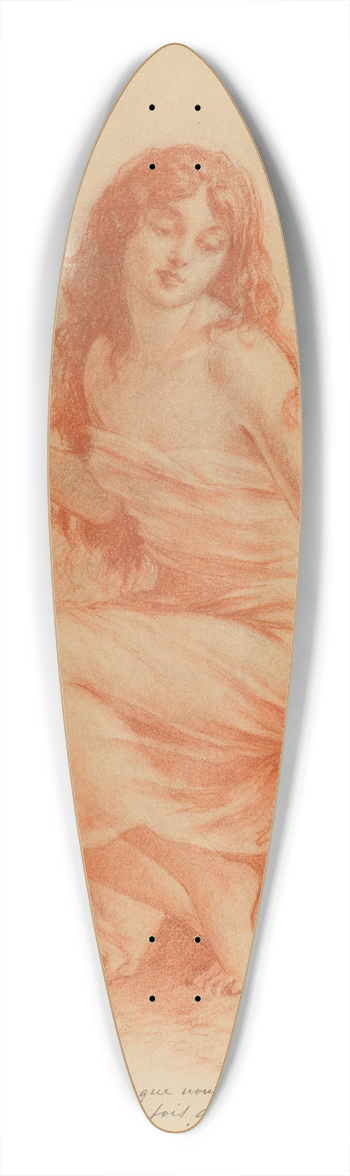 Albert-Auguste Fouri - Cleopatra 39.3 inch art pintail longboard deck