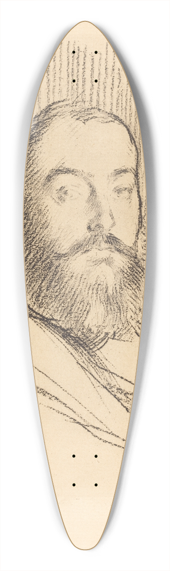 Albert Besnard - Self-Portrait 39.3 inch art pintail longboard deck