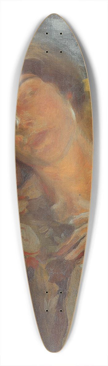 Albert Besnard - Womans Head 39.3 inch art pintail longboard deck