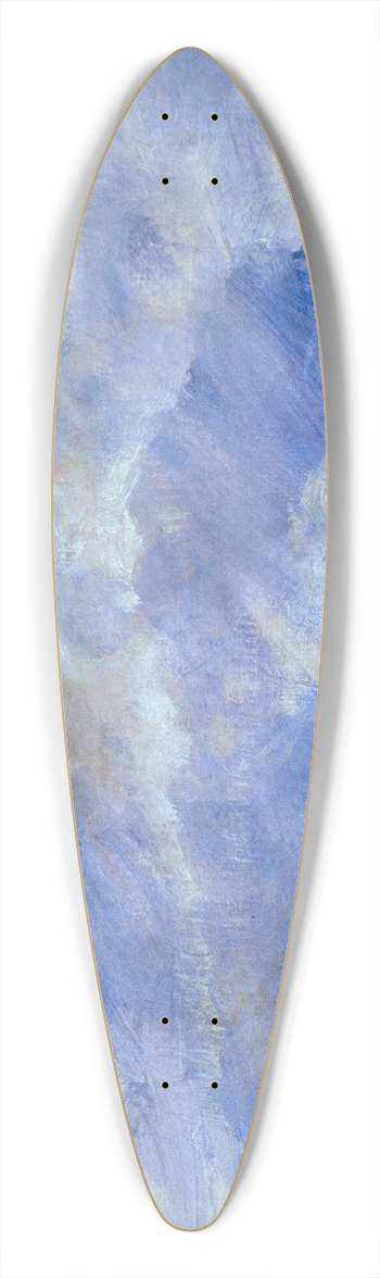 Albert Bierstadt - Cloud Study With Blue Sky 39.3 inch art pintail longboard deck