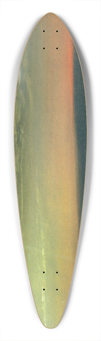 Albert Bierstadt - Cloud Study with Sunset 39.3 inch art pintail longboard deck