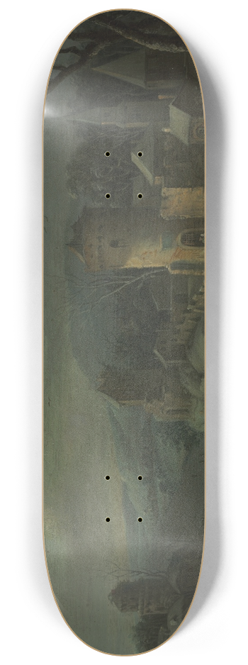 Jan Griffier - Winter Landscape 8.25 inch art skate deck