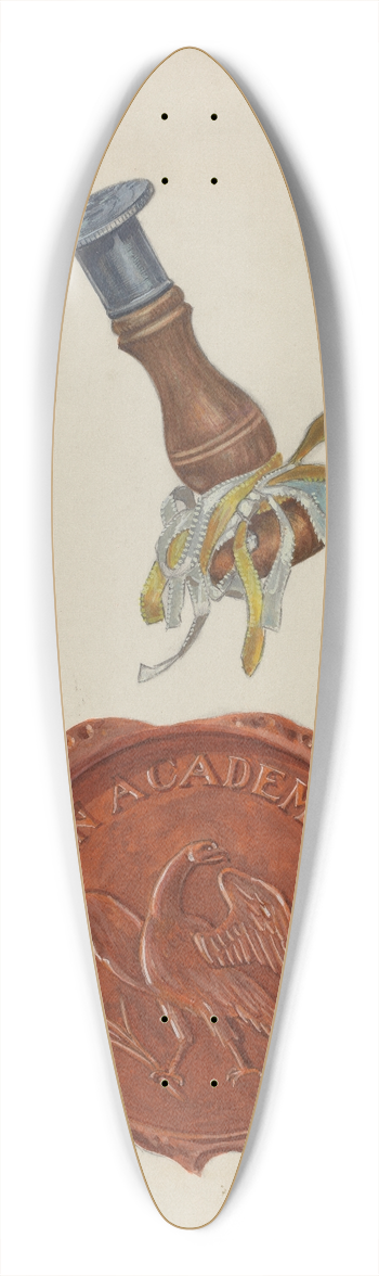 Albert Camilli - Bergen Academy Seal 39.3 inch art pintail longboard deck