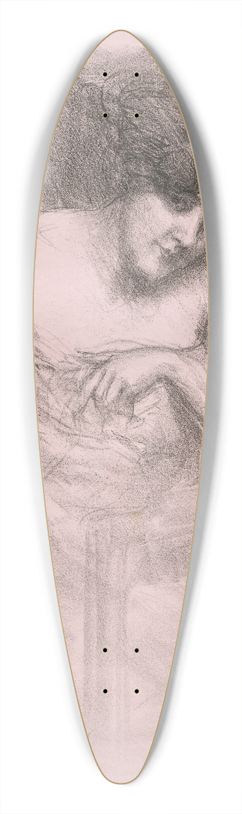 Albert de Belleroche - Flirt 39.3 inch art pintail longboard deck