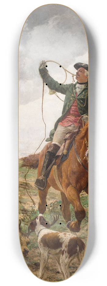 Jan Hamkens - A stag hunt 8.25 inch art skate deck