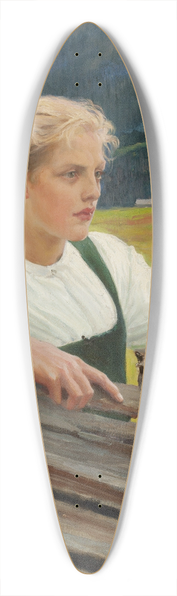 Albert Edelfelt - Solveig II 39.3 inch art pintail longboard deck