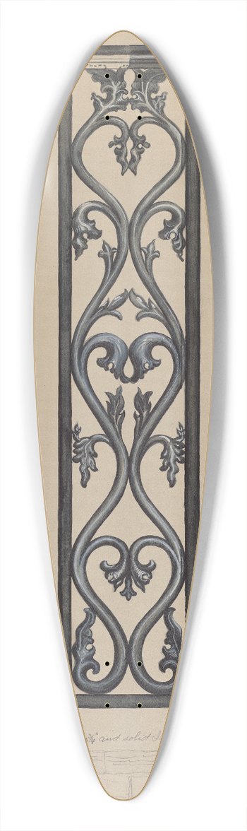 Albert Eyth - Fence Post 39.3 inch art pintail longboard deck