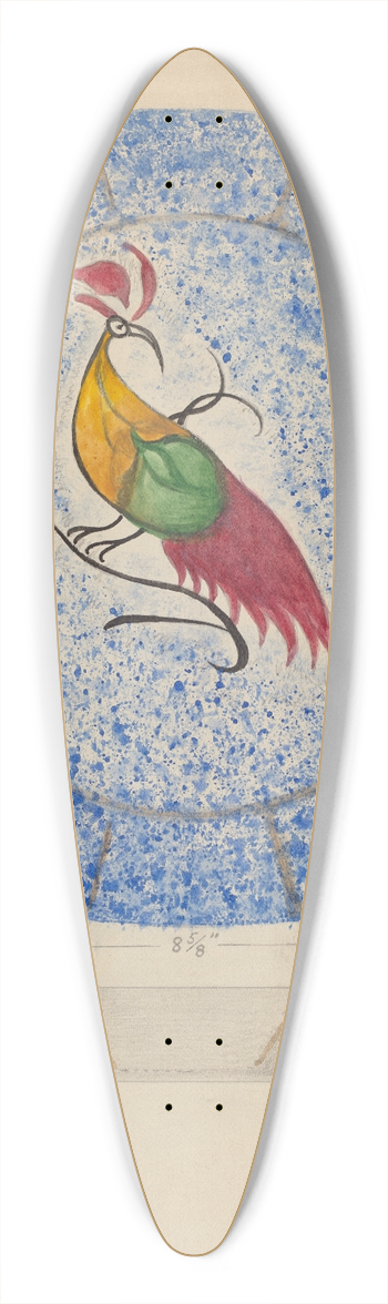 Albert Eyth - Plate 39.3 inch art pintail longboard deck