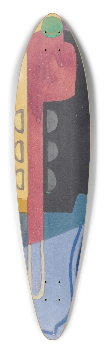 Albert Gleizes - Composition 39.3 inch art pintail longboard deck