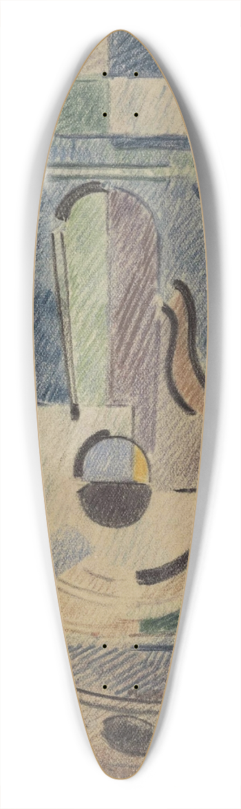 Albert Gleizes - COMPOSITION 3 39.3 inch art pintail longboard deck