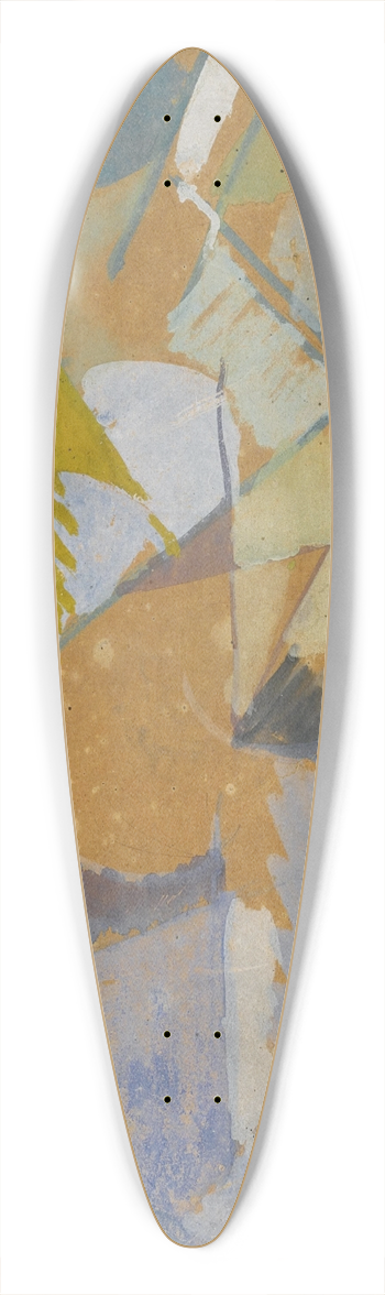 Albert Gleizes - Composition cubiste bleue 39.3 inch art pintail longboard deck