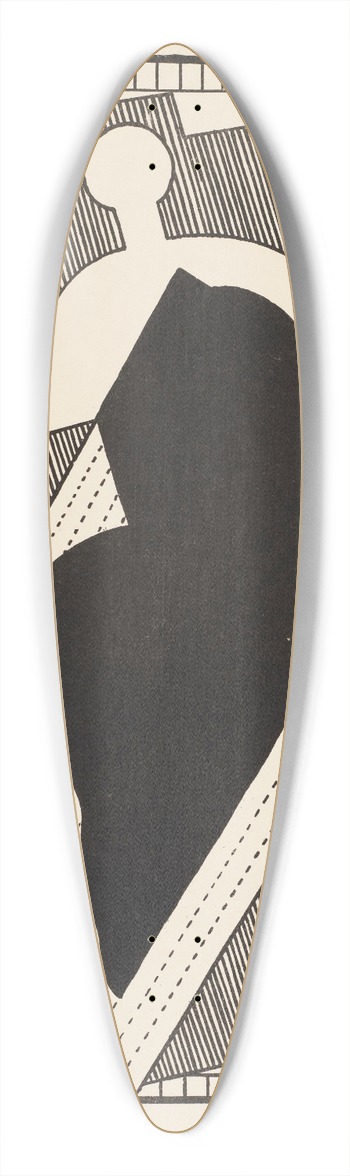 Albert Gleizes - Cubist Composition (Centre Noir) 39.3 inch art pintail longboard deck
