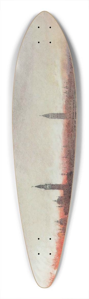 Albert Goodwin - Sunset, Venice 39.3 inch art pintail longboard deck