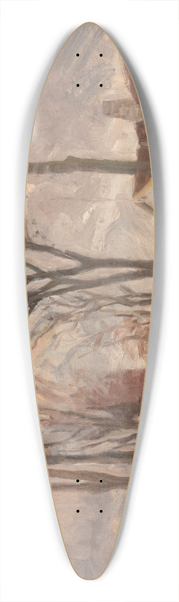 Albert Gottschalk - Lyngbyvejen ved Vintappergrden 39.3 inch art pintail longboard deck