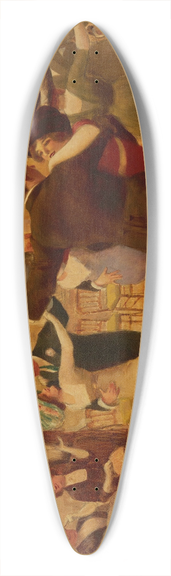 Albert Guillaume - The dance 39.3 inch art pintail longboard deck