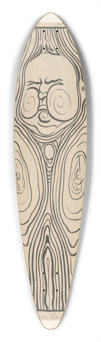 Albert Hahn - De ontbrekende plank 39.3 inch art pintail longboard deck