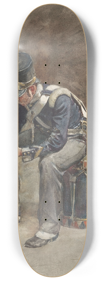 Jan Hoynck van Papendrecht - Zittende lezende tamboer van de infanterie 8.25 inch art skate deck