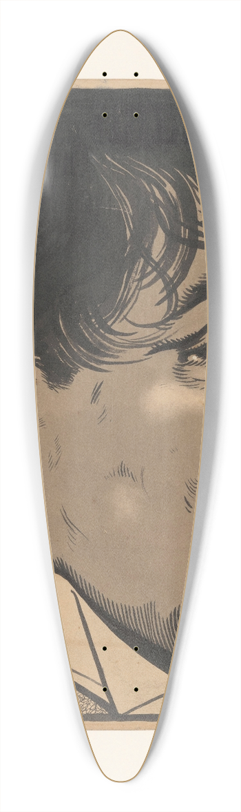 Albert Hahn - Portret van Jan Toorop 39.3 inch art pintail longboard deck