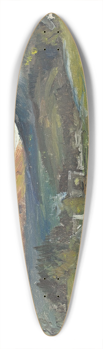 Albert Hertel - Blick ber Krummhbel auf die Schneekoppe 39.3 inch art pintail longboard deck