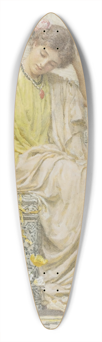 Albert Joseph Moore - Hairpins 39.3 inch art pintail longboard deck