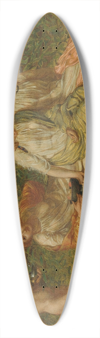 Albert Joseph Moore - The Marble Seat 39.3 inch art pintail longboard deck