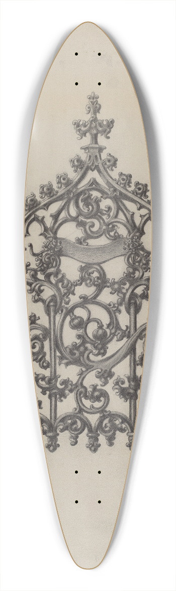Albert Levone - Cast Iron Gate 39.3 inch art pintail longboard deck